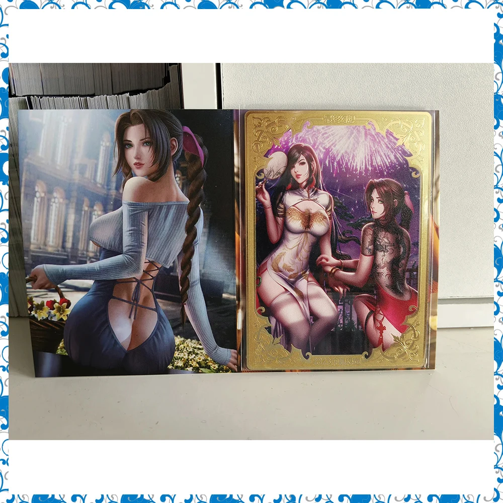 

KC аниме богиня сказки DIY ACG сексуальная металлическая коллекционная открытка подарки на Рождество и день рождения Aerith Gainsborough Тифа Юна Люмин