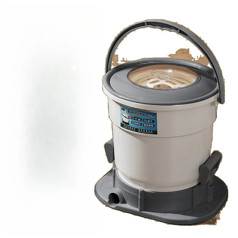 Manual electric-free dehydrator, home student dormitory electric-free drying dehydration bucket, hand-pulled small clothes
