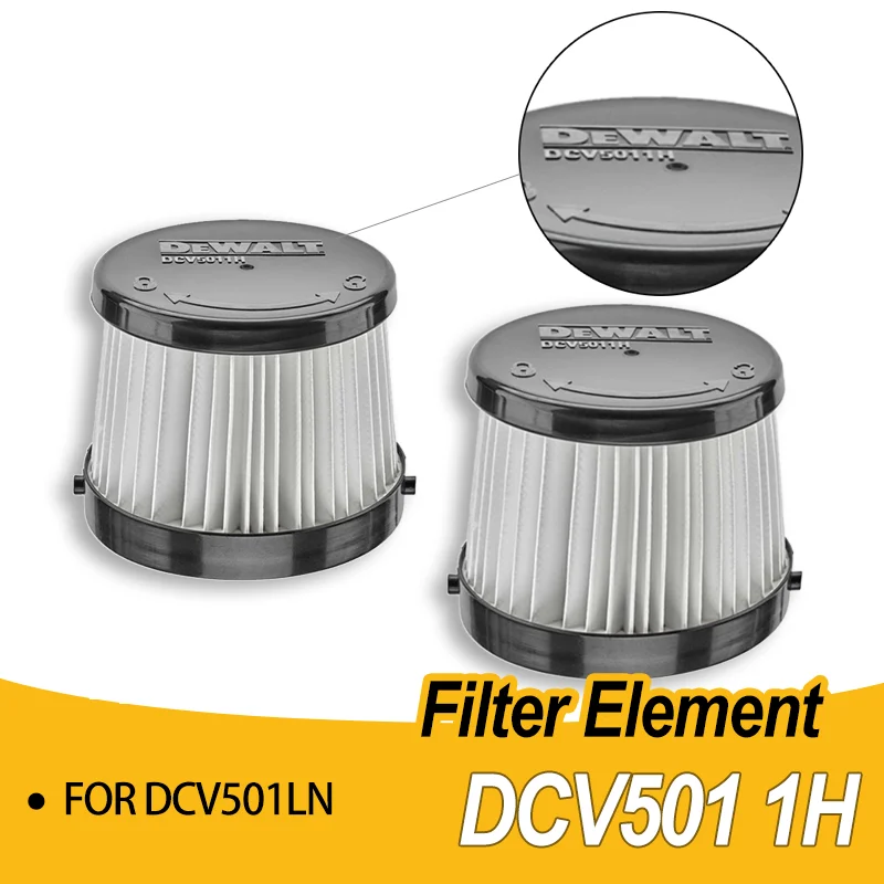 DEWALT Filter Element DCV5011H Suitable For DCV501LN  Vacuum Cordless Handheld Vacuum Cleaner Washable and Reusable