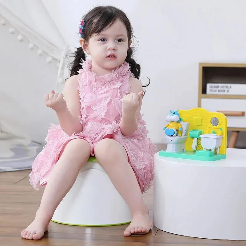 Baby children hippo electronic toilet toilet early education electronic toys boys and girls