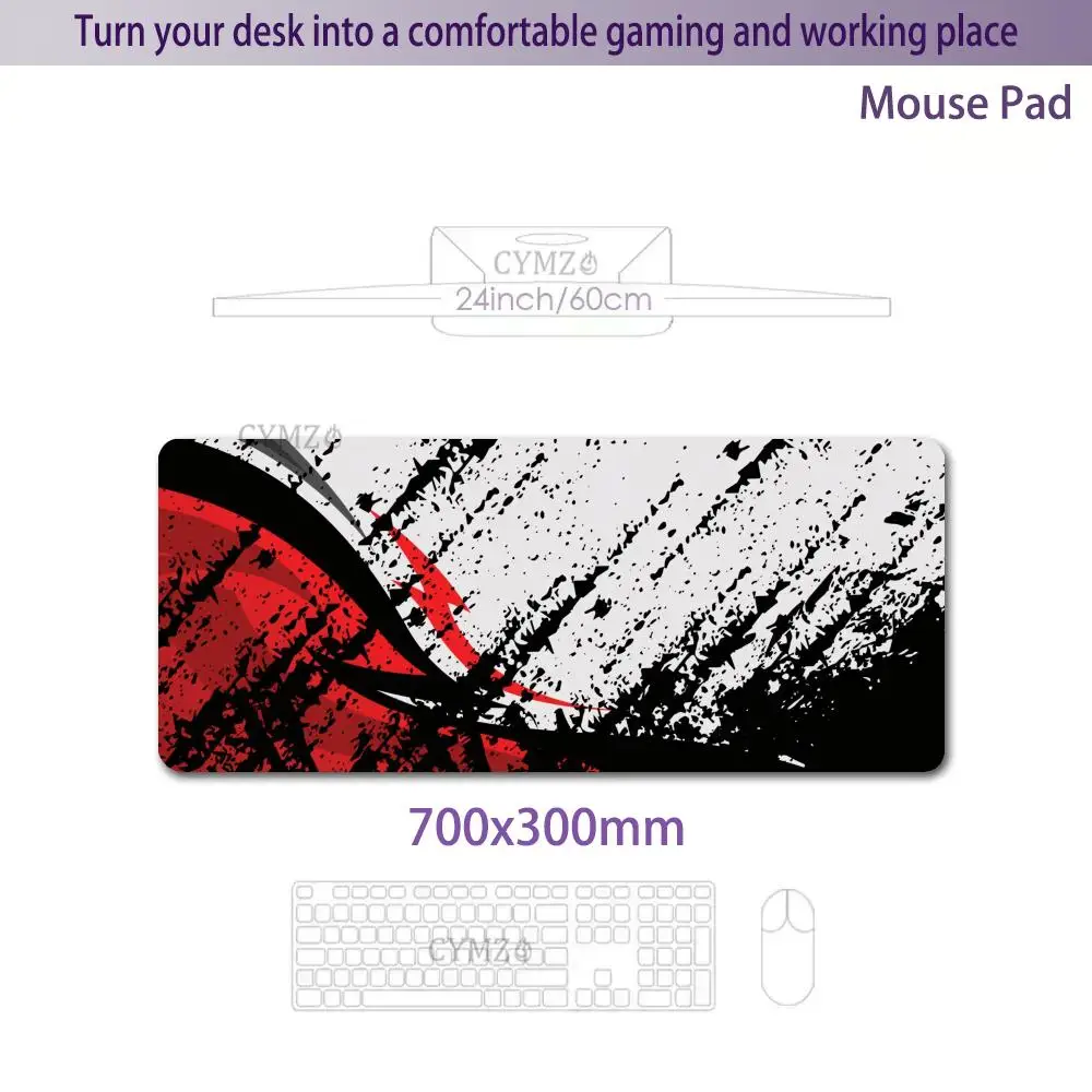 Ilustração de estética visual mouse pad tapete de mesa tapetes de jogos de borracha antiderrapante acessórios de mesa adequados para escritório e jogos