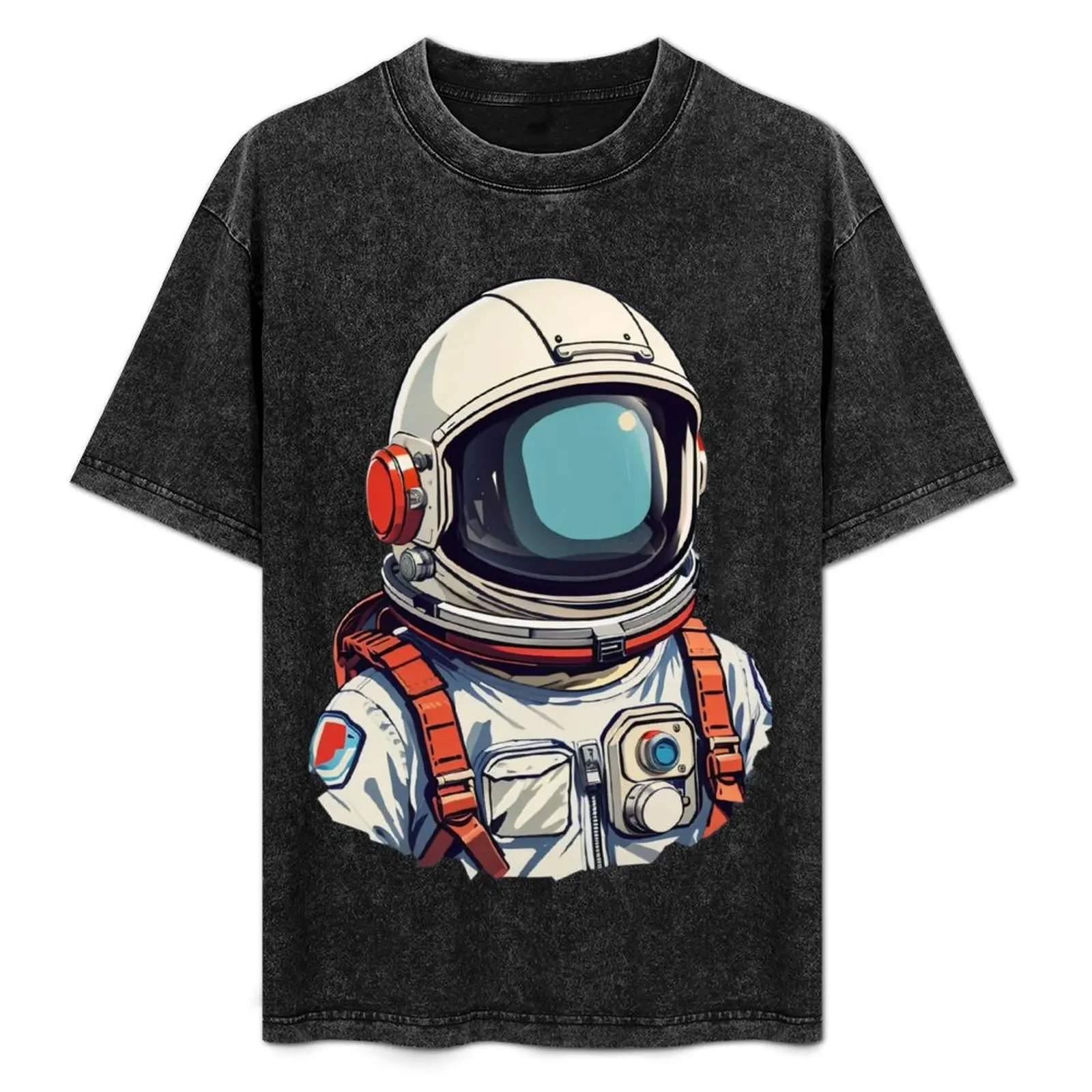 

astronaut, space, outer, moon, planet, suit, T-Shirt Casual Trendy Streetwear Tee Shirt