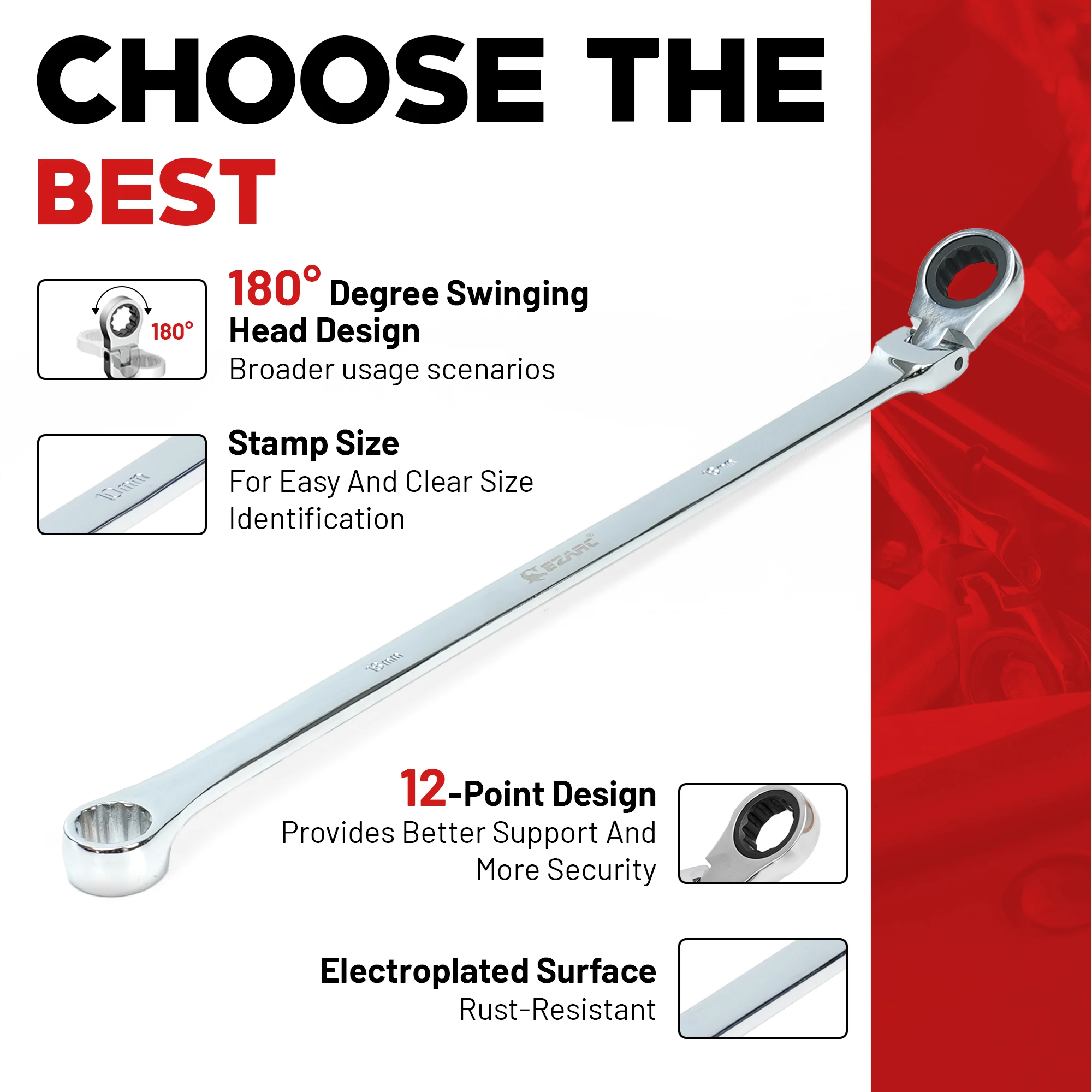 Рисунок 3 - Набор регулируемых ключей с трещоткой EZARC