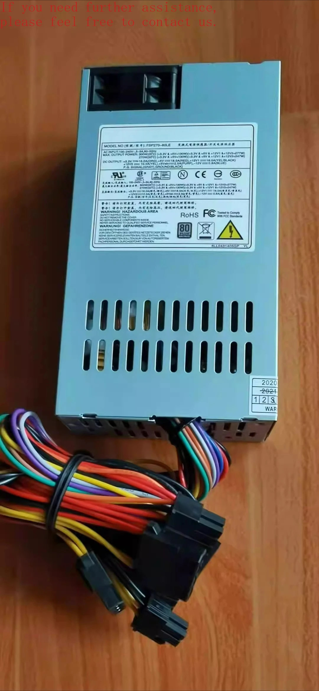 

FSP270-60LE FSP270 1U HTPC NAS 1U FLEX оригинальный 270 Вт 20 + 4p, блок питания CPU8P