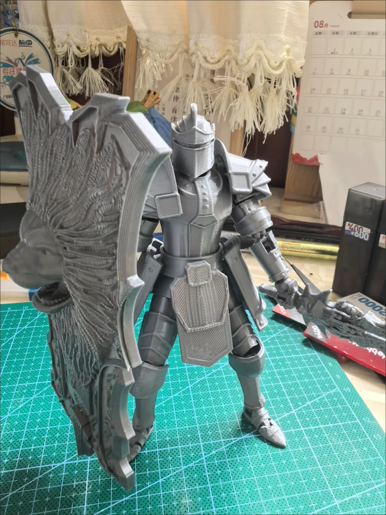 Medieval Heavy Armor 3d Printed Multi-articulated Mobile Soldier Model