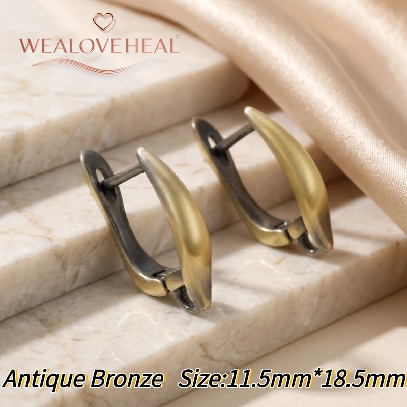 schmuckherstellung zubehör,Vintage Antik-Bronze Ohrhaken, Antik-Kupfer-Messing Ohrringhaken für Handgemachte DIY Schmuckherstellung – Detail 21