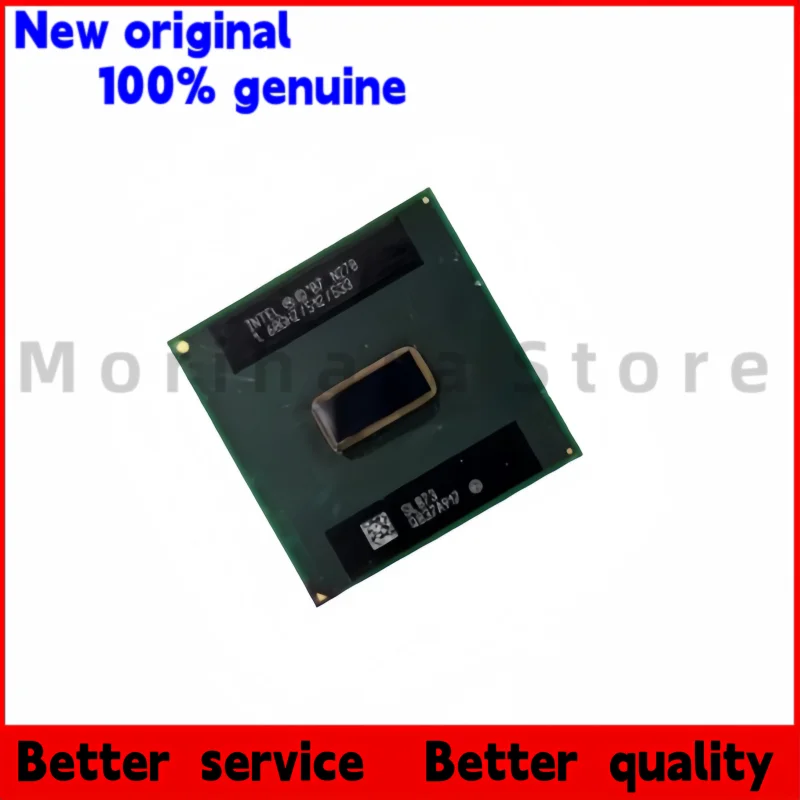 1PCS/100% 새 N270 1.60GHZ/512/533 CPU SLB73 BGA 검정색 플라스틱 케이스