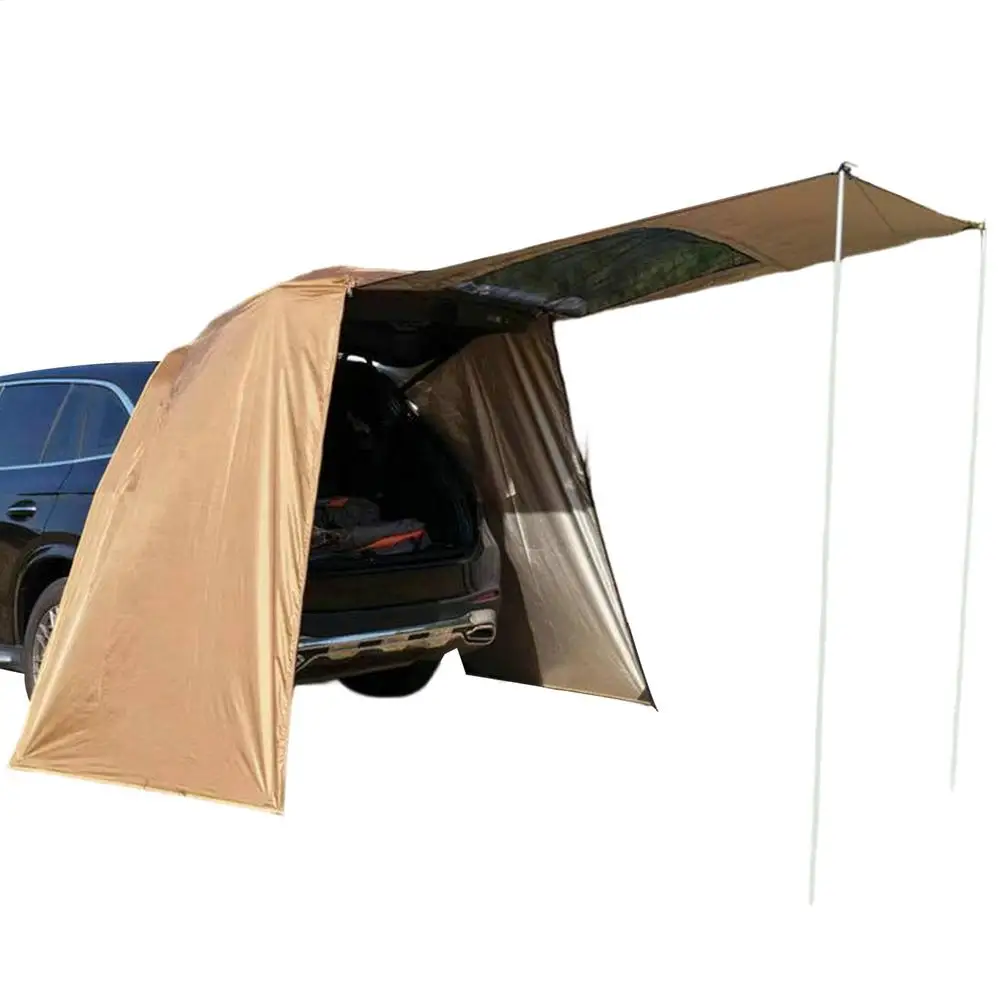 SUV-Kofferraumzelt für Camping, wasserdichtes SUV-Heckklappen-Vordach, tragbares Auto-Hecktürzelt, Außenschutz und Sonnenschutz für Auto-Camping – Detail 10