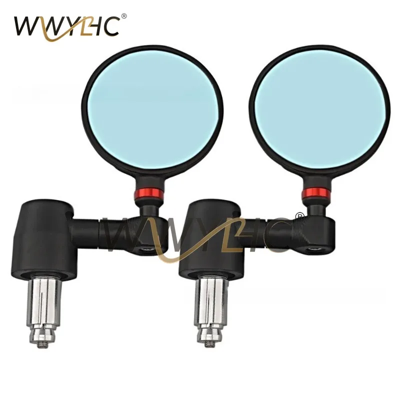 Suitable for Motorcycle Rearview Mirror Die-casting Reverse Assist with Handle Blocking Mirror 22mm Handlebar Mirror