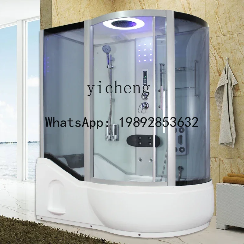 1  integral shower room with surfing bath integrated family bathroom sauna bath with bathtub dry and wet separation
