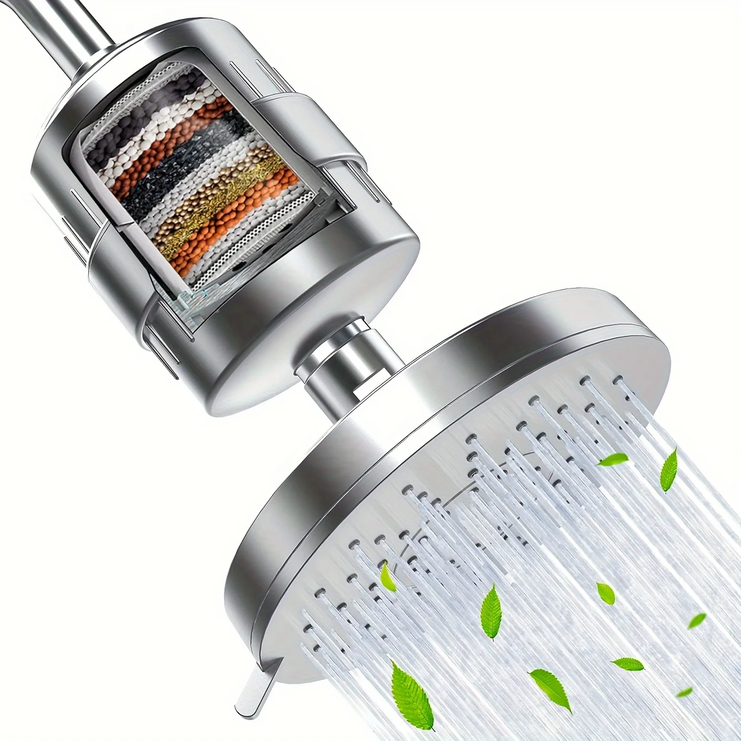 Shower Head Filter Set - Advanced 20-Stage Filtration System with 3 Versatile Shower Modes, Removes Chlorine and Harmful Substan