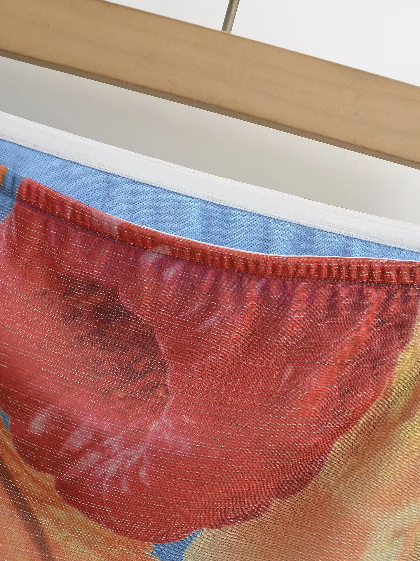 ผู้หญิงพิมพ์กระโปรงชายหาดฤดูร้อน Spice สาวเกาหลีฤดูร้อนวันหยุดสไตล์กระโปรง Patchwork Y2K Vintage Mini A-Line กระโปรง