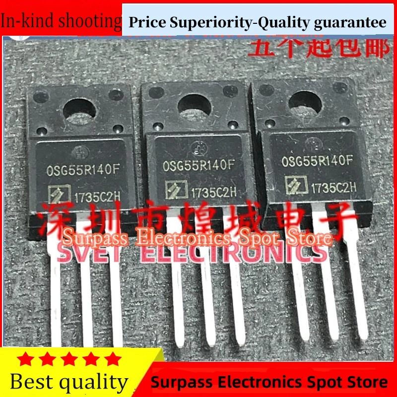 

10PCS-50PCS OSG55R140F MOS TO-220F 550V 23A Fast shipping Quick Delivery