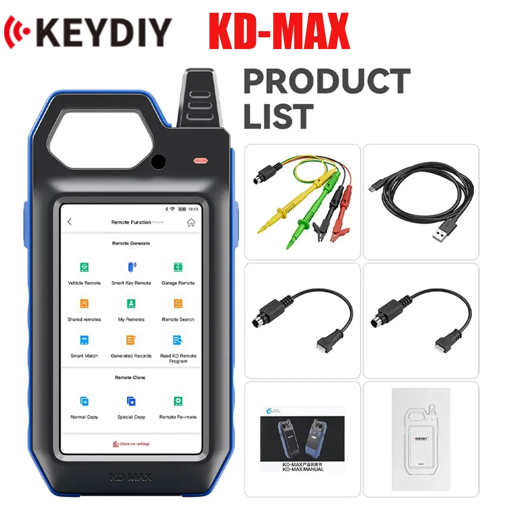 KEYDIY KD MAX Key Programmer Tool Maker and Generator With 96bit 48 Copy Function Transponder Chip Copier Mutil-functional