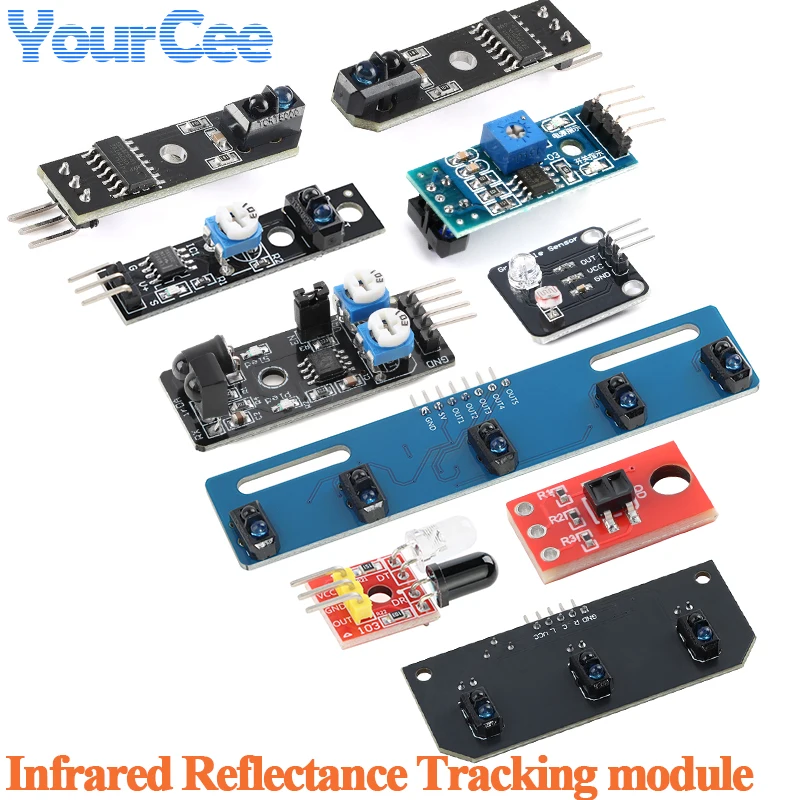 10pcs/1pc TCRT5000 IR Infrared Reflectance Sensor Obstacle Avoidance Module Tracing Sensor Tracing Module QRE1113 Sensor