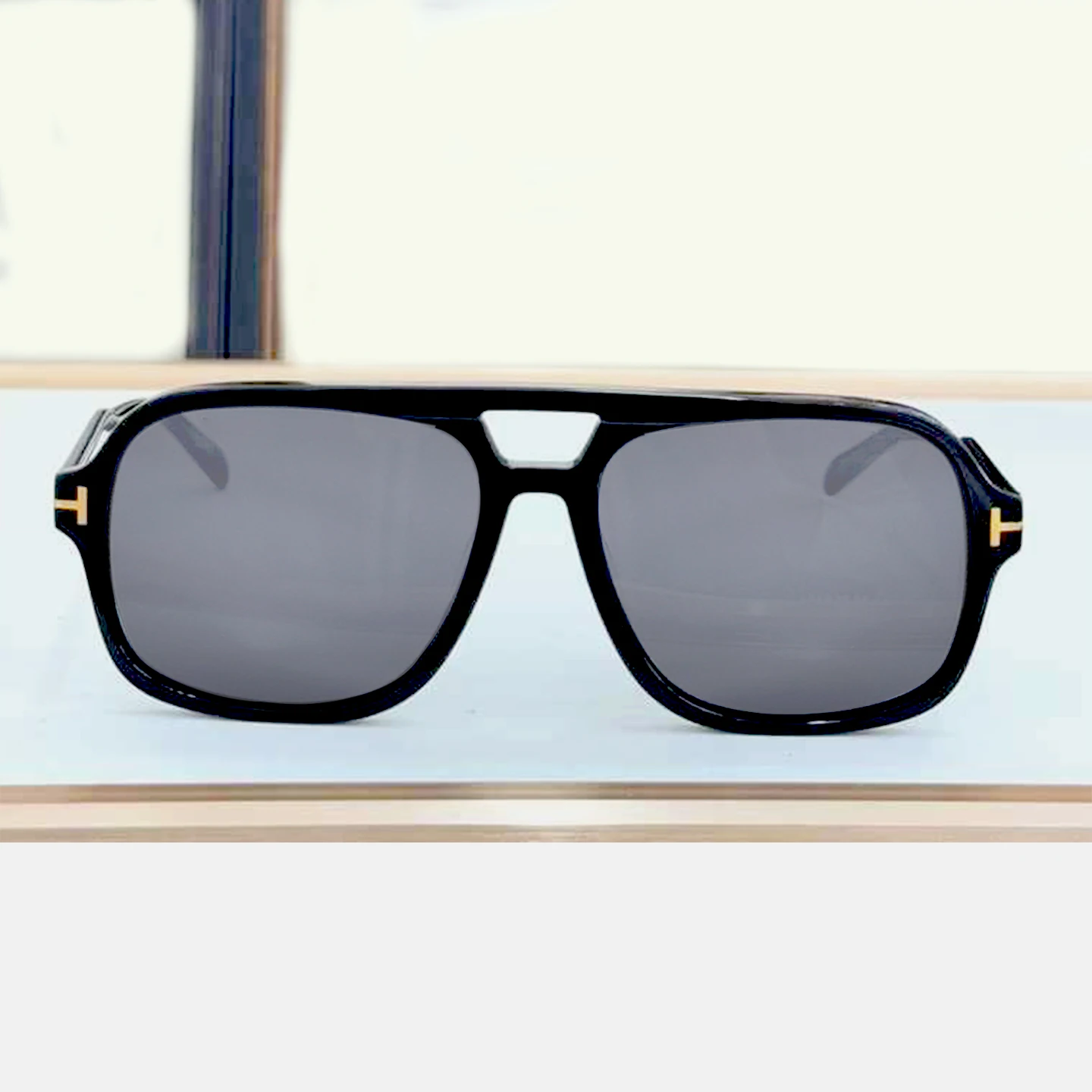 

Large Frame Sunglasses Tom Outdoor Decoration Sun Protection Polarized Sunglasses Personalized Fashion Retro Plate Men's and Women's Sunglasses