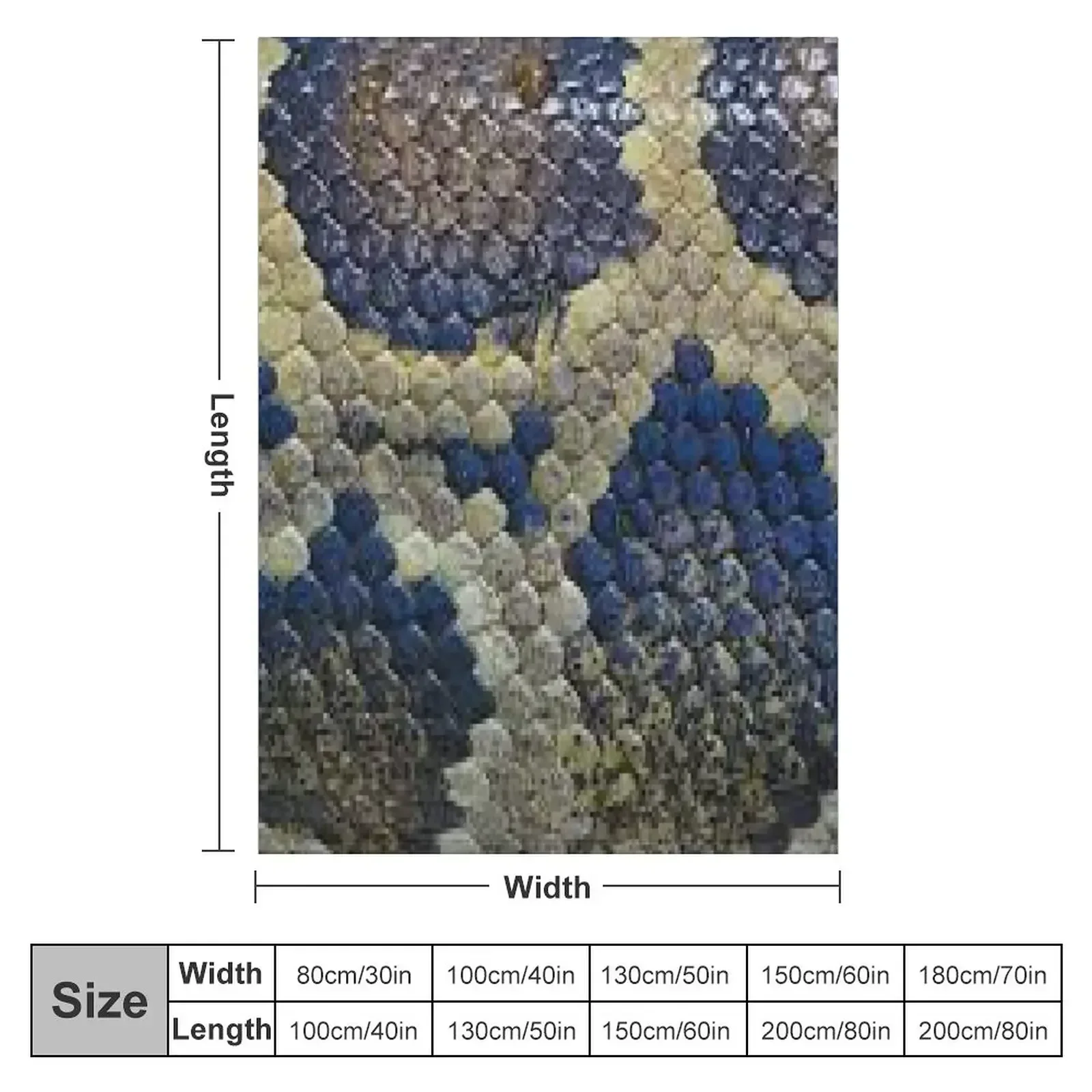 New Snakeskin Boogie Throw Blanket couch cozy soft plush fuzzy picnic outdoor blanket