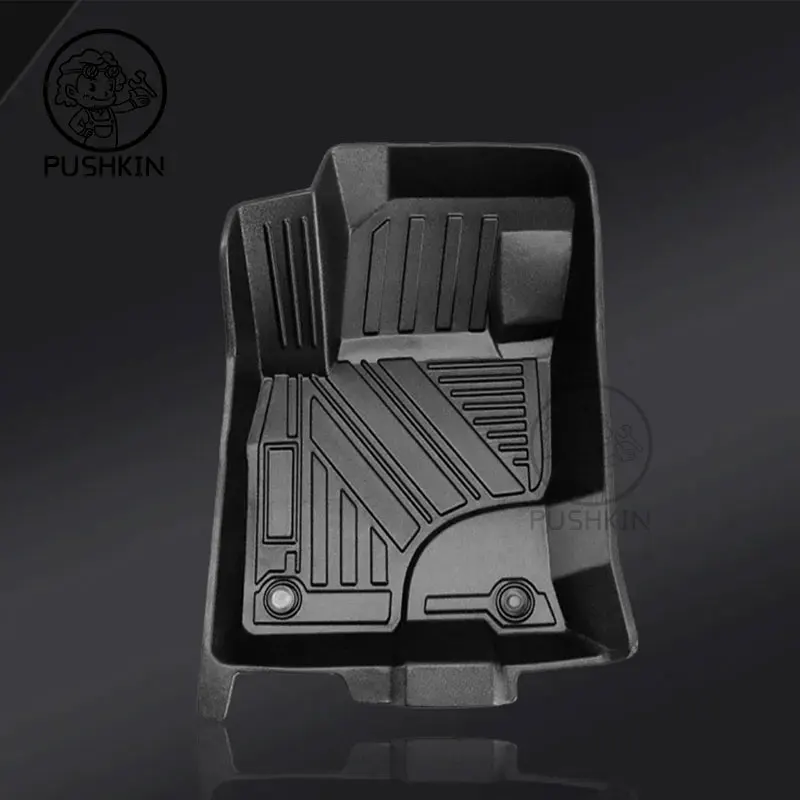 Car Carpets Fit For Mitsubishi Triton L200 2019 2020 2021 2022 3D Floor Mats TPE Right Hand Driving Car