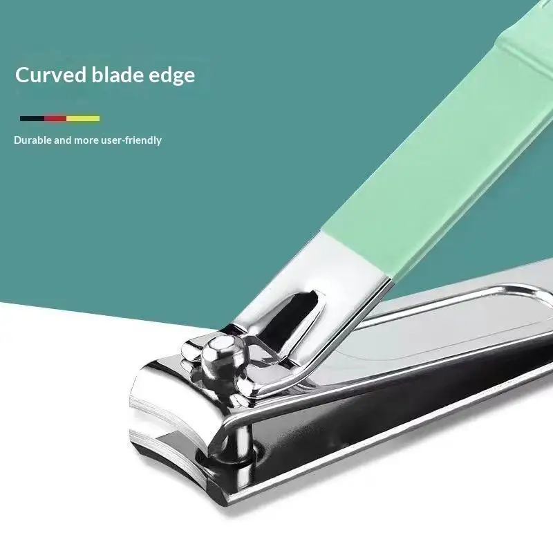 4Pcs Stainless Steel Nail Clippers Manicure Set Manicure Tool Portable Diagonal Nail Clippers Ear Digging Spoon Set Manicure Ki