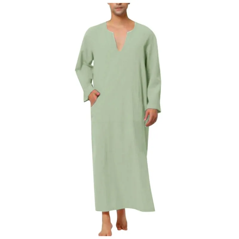 Vestido Abaya muçulmano suave para homens, Vestuário islâmico, Kaftan Jubba Thobe, Túnica muçulmana, Trajes tradicionais islâmicos, Dubai Abaya, Qamis, Dubai