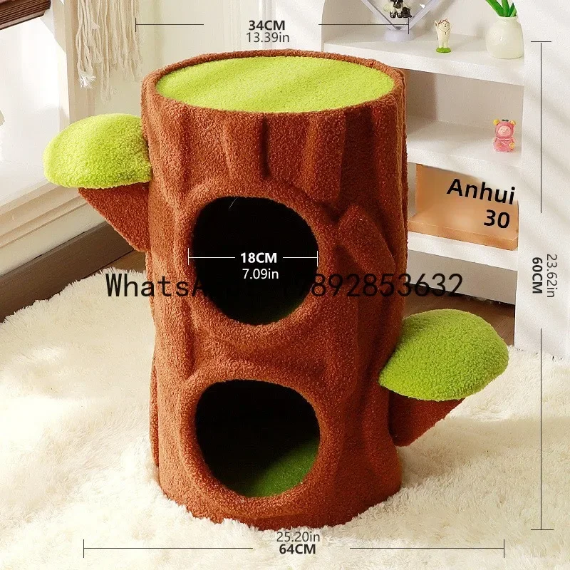 M1  Integrated Cat Scratching Board All-Season Universal Large Cat Scratching Post Vertical Multi-Layer Cat Tree