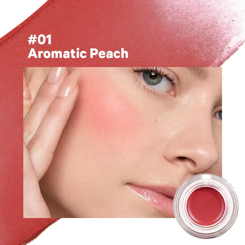 PAGE VINE 워터리 멀티 유즈 블러쉬 밤 아이 섀도우 립 컨투어링 4-in-1 매트 쉬머 모이스춰 라이징 방수 오래 지속되는 메이크업