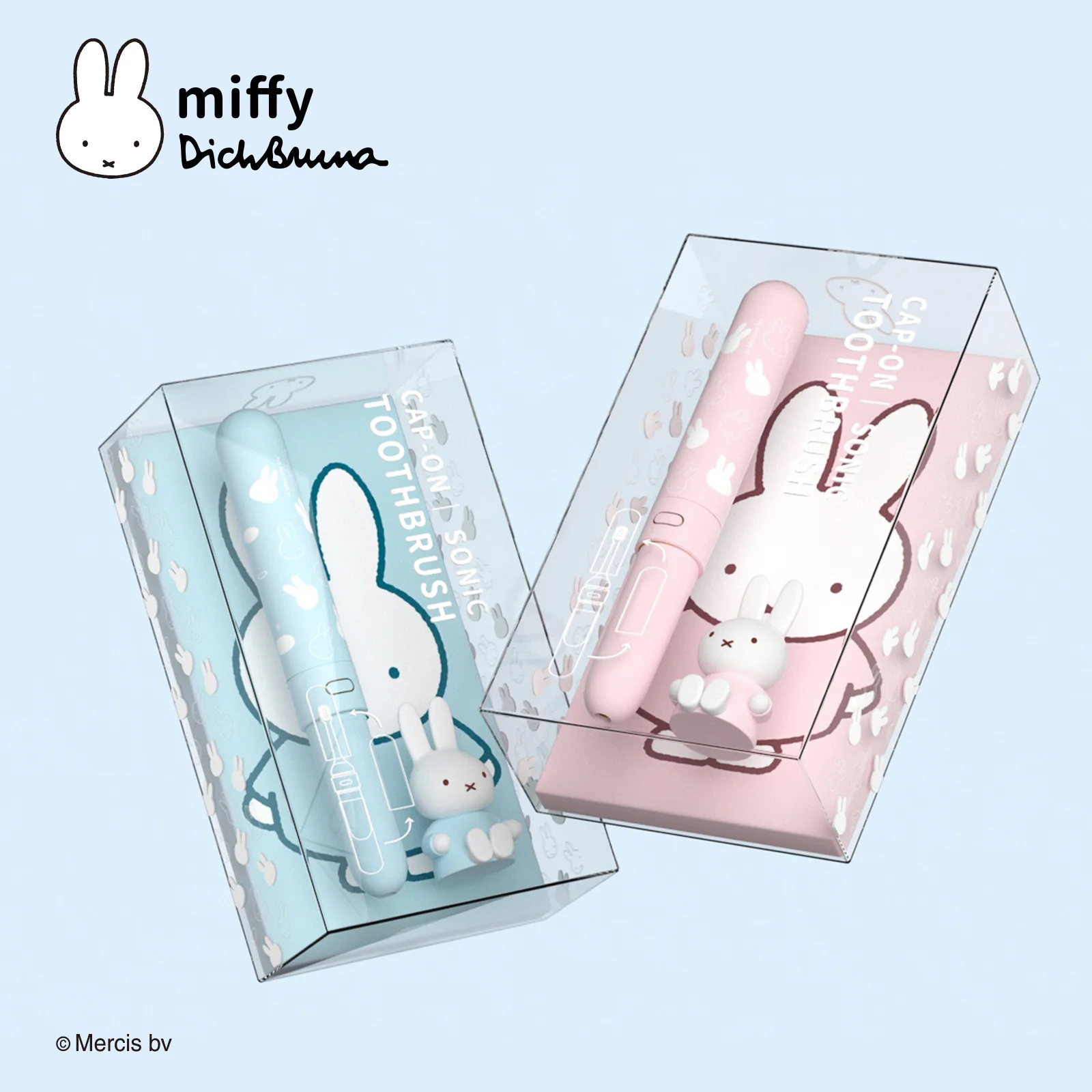 MIPOW&miffy Cap-Handle Design Toothbrush