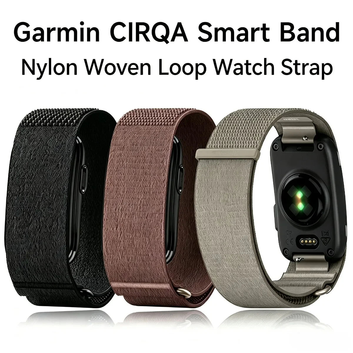 Premium Nylon Wristband for Garmin CIRQA Smart Band Strap Fitness Tracker Strap for Garmin CIRQA Smart Band Accessory