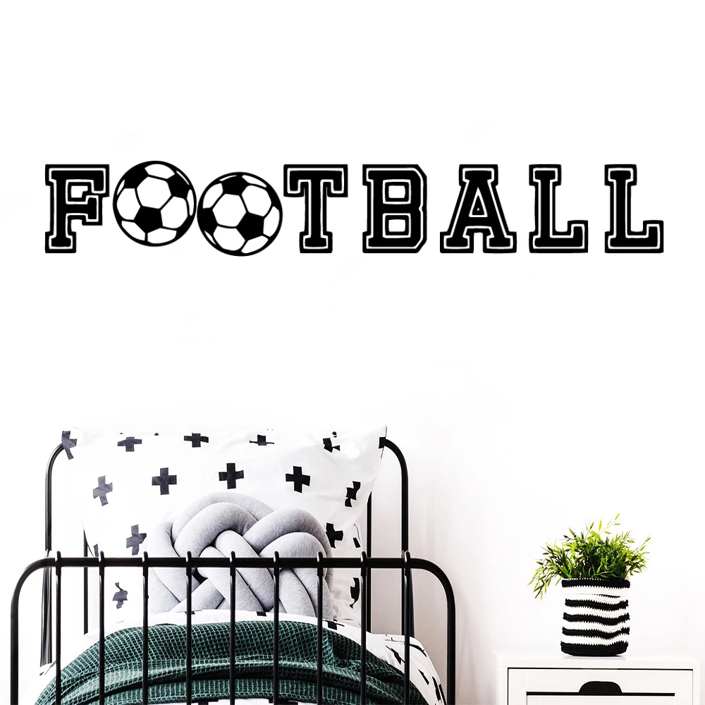 1pc Creative Football Wall Sticker For Children\'s Room Decor Waterproof Soccer Decal For Kids Bedroom Wall Stickers