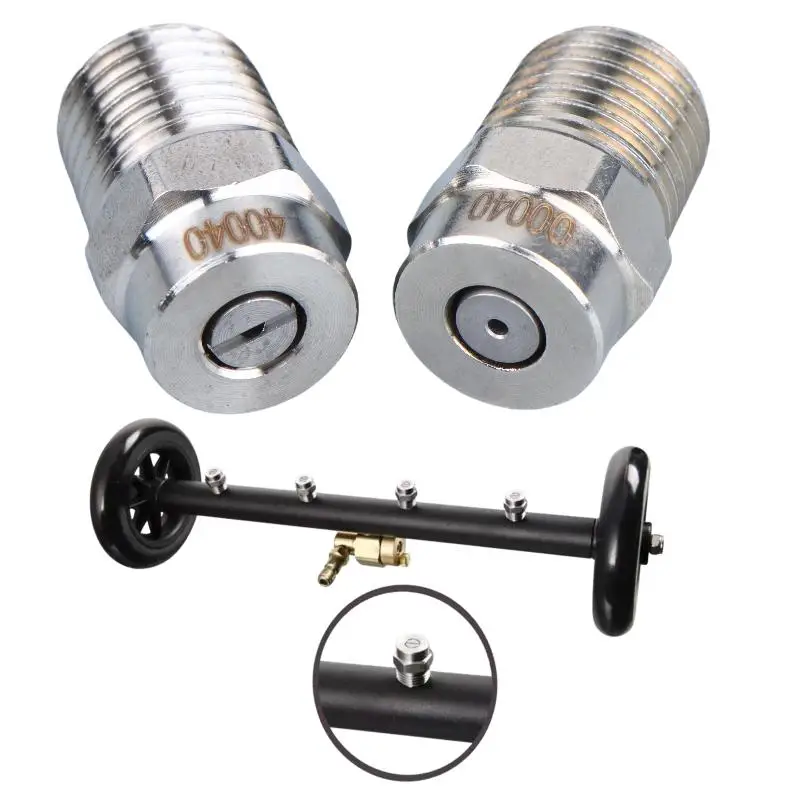 2Pcs Pressure Washer Cleaning Nozzle Compact Jet Wash Spray Nozzle Easy Storage For Caryard Porches Furniture Cleaning