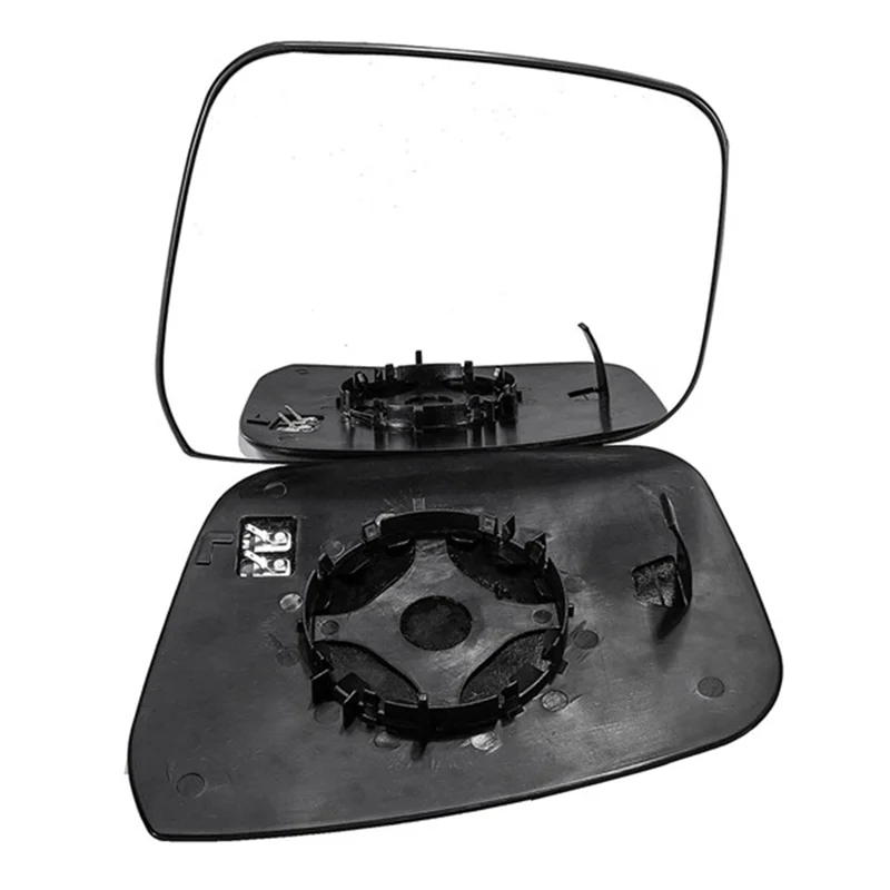 Abhy-espelho retrovisor do carro asa elétrica porta aquecida espelho retrovisor de vidro para nissan navara d40 2005-2015 peças acessórios