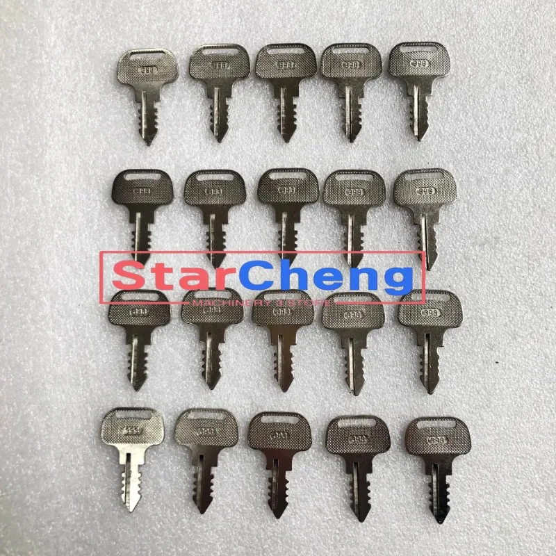 

Higher Quality for Kubota Tractor Fit M Series 20 Pcs 393 Ignition Key 18510-63720 Excavator Engine Accessories