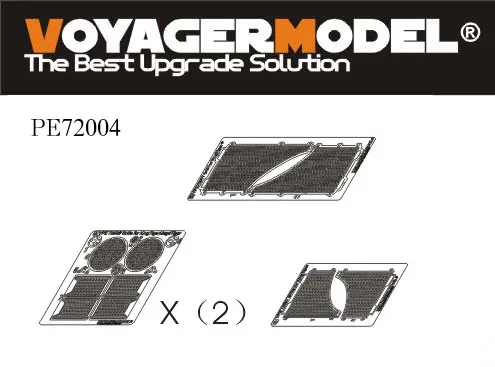 

Voyager Model PE72004 1/72 WWII German KingTiger Grills & Gun Sight ( Dual Set) (For DRAGON Kit)