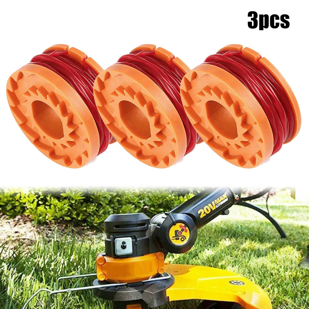 MGTP 18Li Compatible 3 Pack For MacAllister Spool and Line 1 5mm Diameter 2 5m Length WX150 Part Long lasting Material