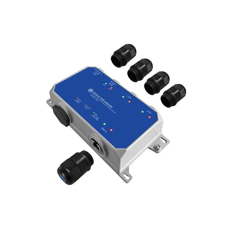 EX102G-AC-OT 5 Port Gigabit Outdoor POE Switch 1000M POE Extender IP67 Waterproof 1000M DC 44-57V Power Over Ethernet Device