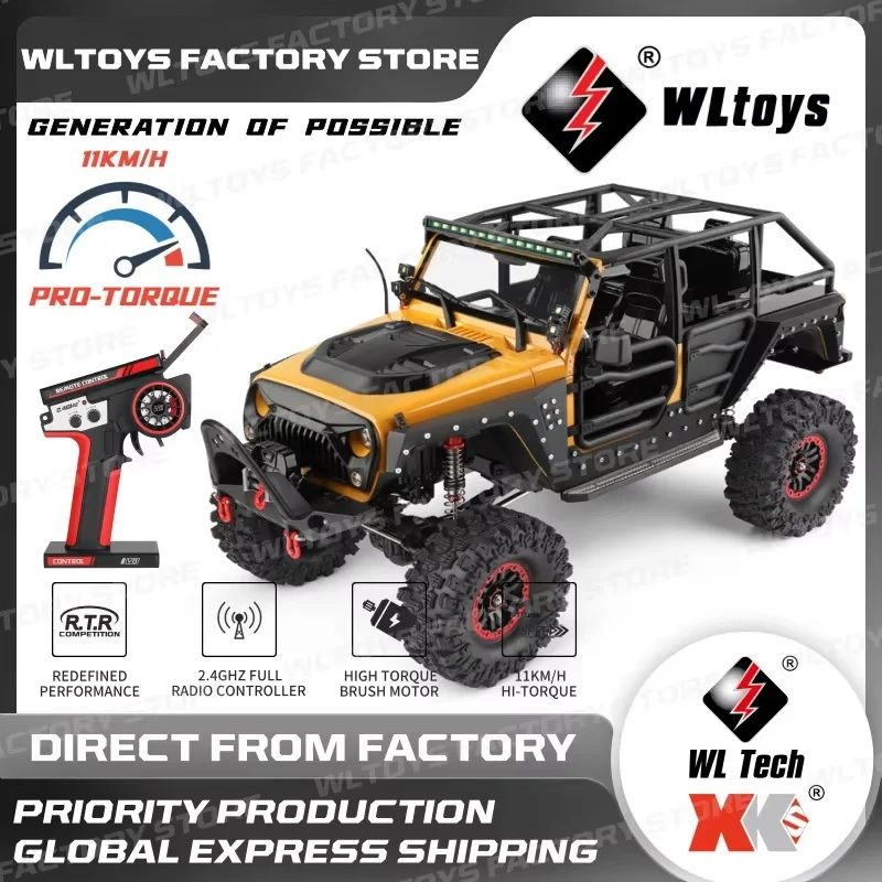 Weili Genuine New 1:10 Wltoys 104026 Rc 4wd With Electric Winch Off-Road Vehicle Wrangler Replica Model Alloy Differential Lock