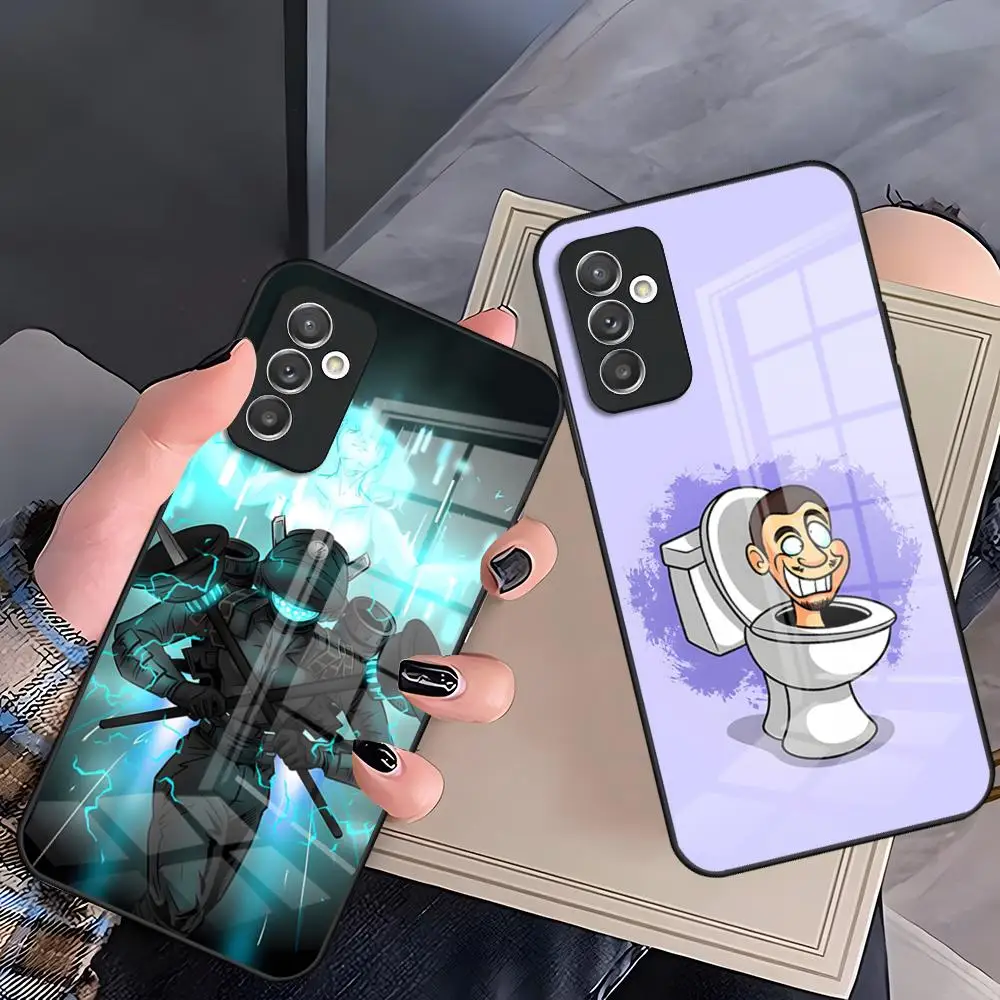 S-Skibidi Toilet Phone Case For Samsung S26 S25 Plus S20 S20 Plus S22 Ultra S23 FE S21 Plus S21 Ultra Glass Cover