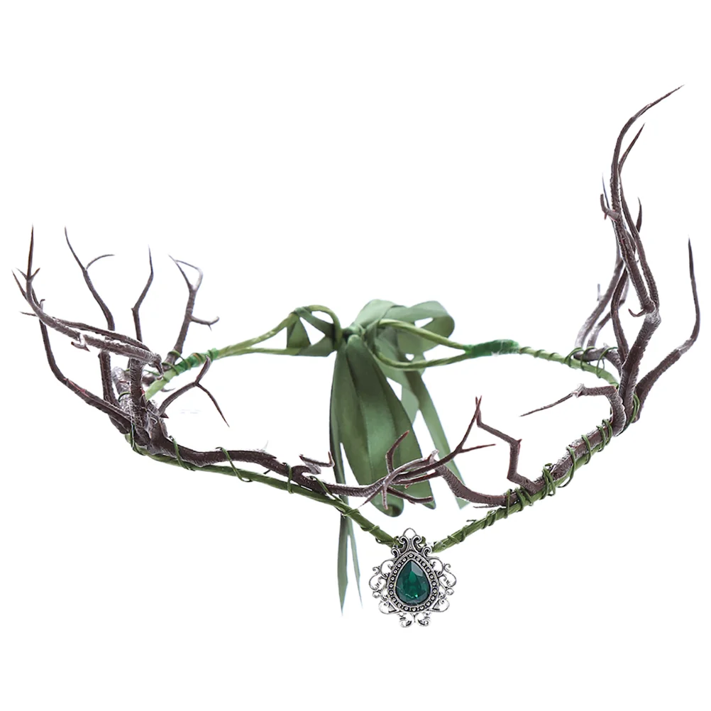 

Headband Costume for Women Crowns Fairy Outfit Dress Fabric Exotic Man Hair Accessories
