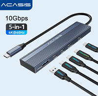 Acasis USB C HUB 10Gbps 4K60Hz HDMI USB3.2 USB Splitter Docking for Laptop Macbook Pro Air iPad Phone Android Docking Station