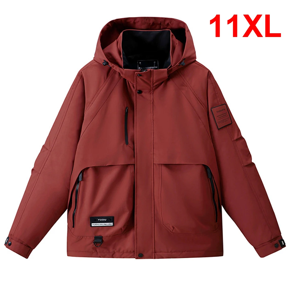 

Winter Parkas Men Waterproof Windbreaker Jacket Fashion Casual Cargo Coat Male Thick Jackets Outerwear Outdoor Big Size 11XL