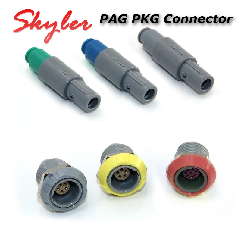 Compatible with REDEL PAG PKG 1P 2 3 4 5 6 7 8 9 10 12 14 Pin Push-pull Self-locking Plug Socket Fixed Connector Medical Plastic