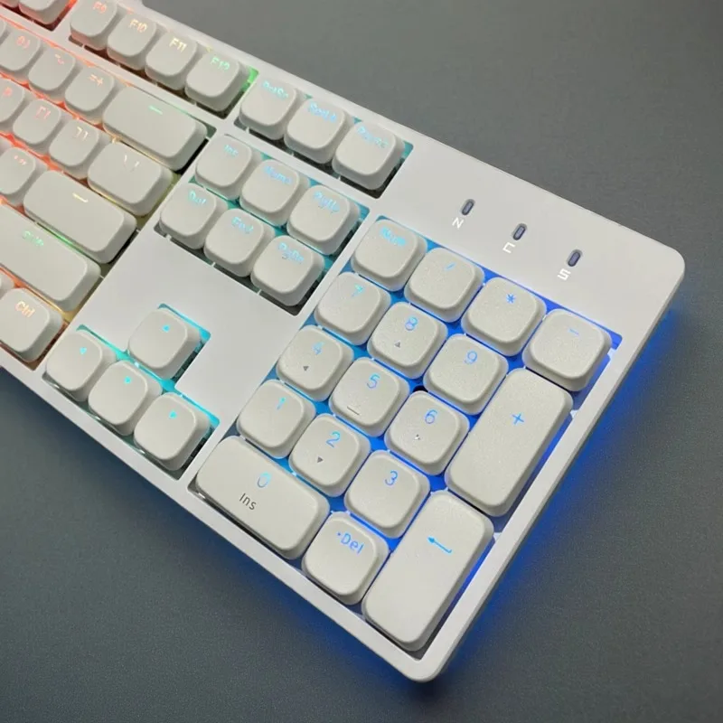 Imagem -02 - Teclado Mecânico de Perfil Baixo Silencioso com Fio Ultrafino Rgb Hot-swap Minimalista Personalizado Escritório Jogos Presente Tipo-c 100