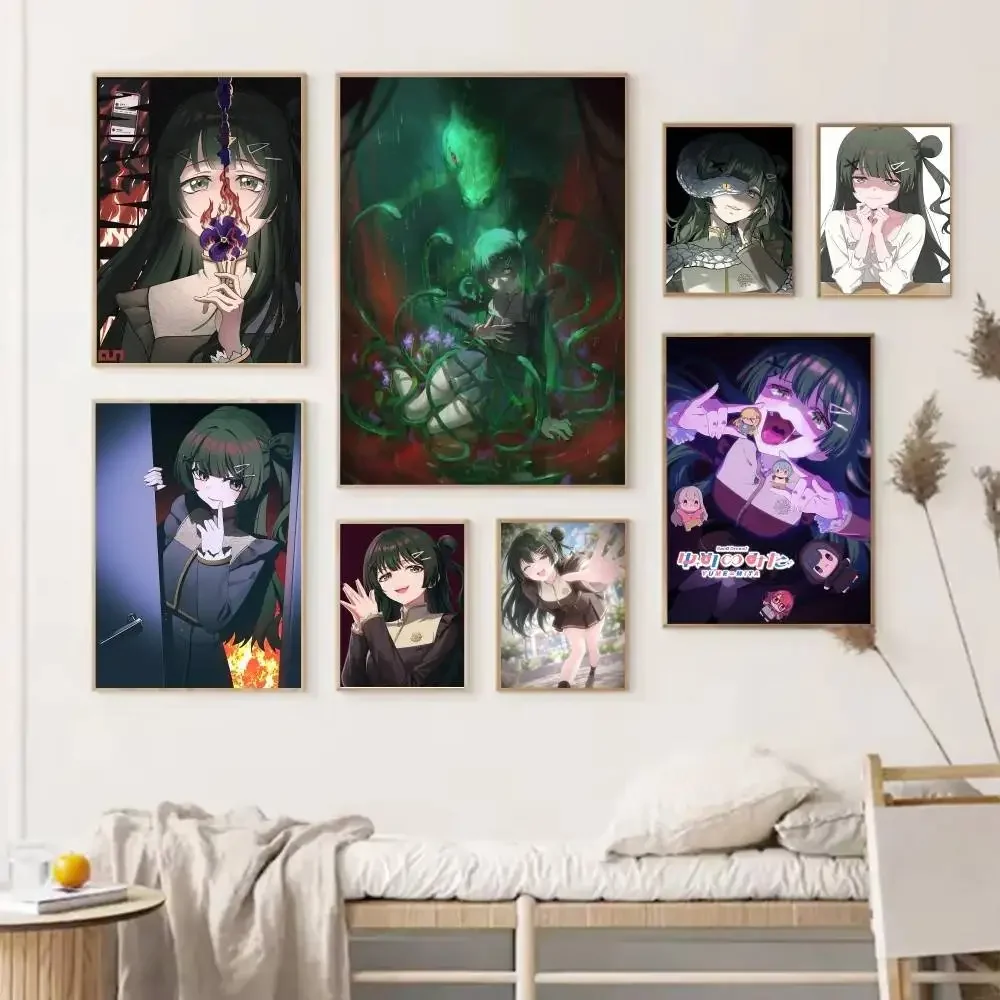 Anime Game B-BanG D-Dream Viola Poster Self-adhesive Art Waterproof Paper Sticker Coffee House Bar Room Wall Decor
