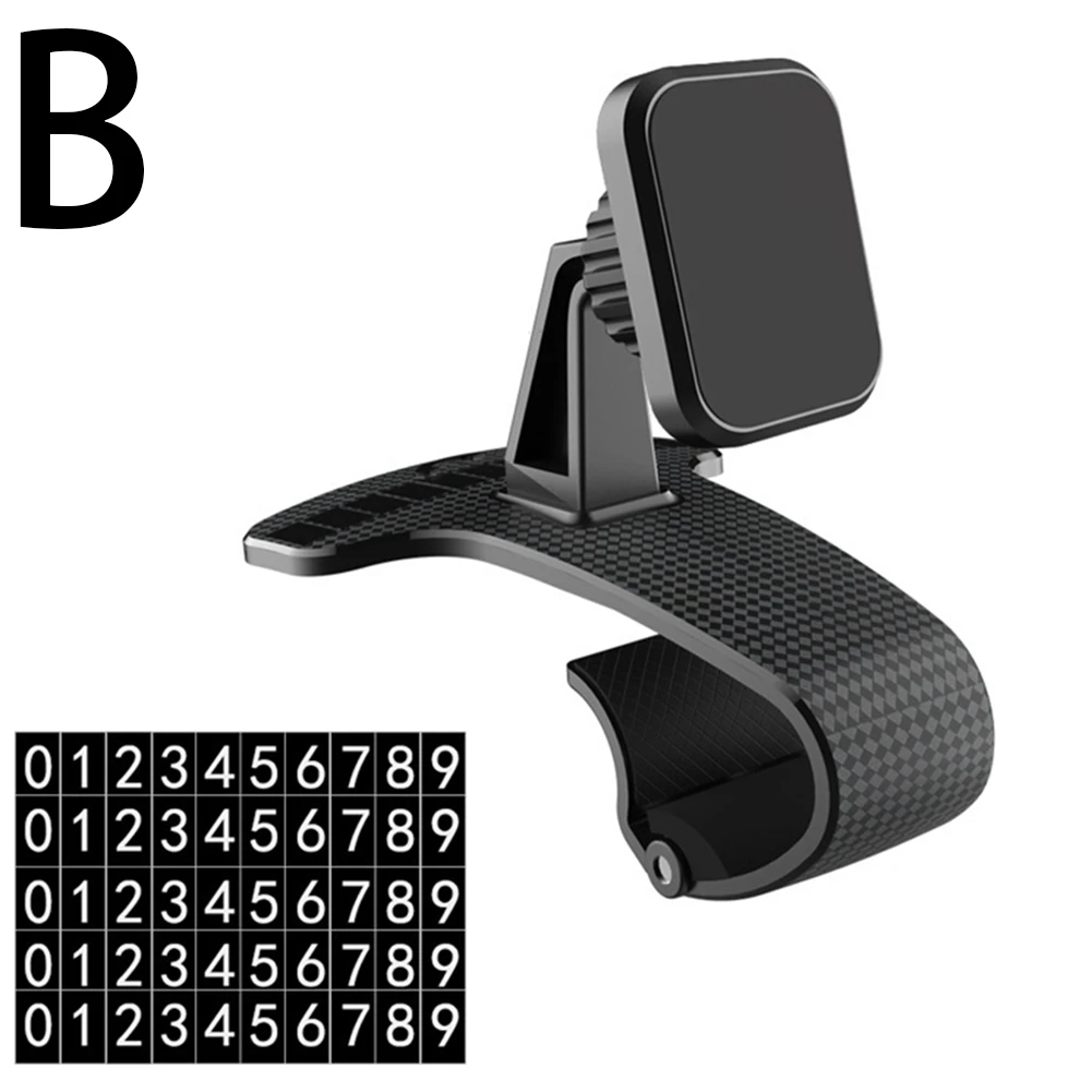 Car Phone Bracket Car Stop Sign Dashboard Buckle Navigation Mobile Phone Holder HUD Magnetic Mobile Phone Holder