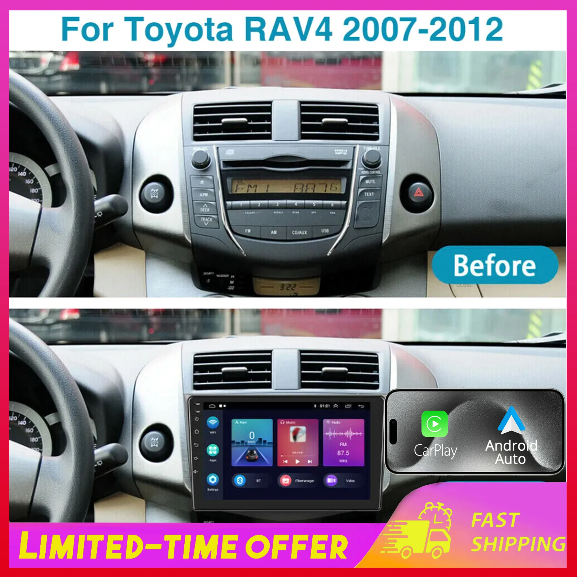 For Toyota RAV4 200…