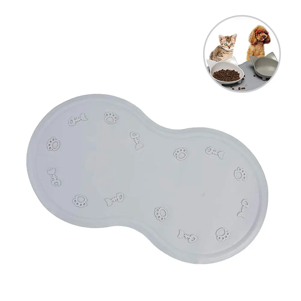 Cojín de Silicona Premium para Comedero de Mascotas, Base Antideslizante para Perros, Gatos, Cachorros y Gatitos, para Comida Seca y Húmeda, Agua, Golosinas, Protección del Suelo, Silencioso