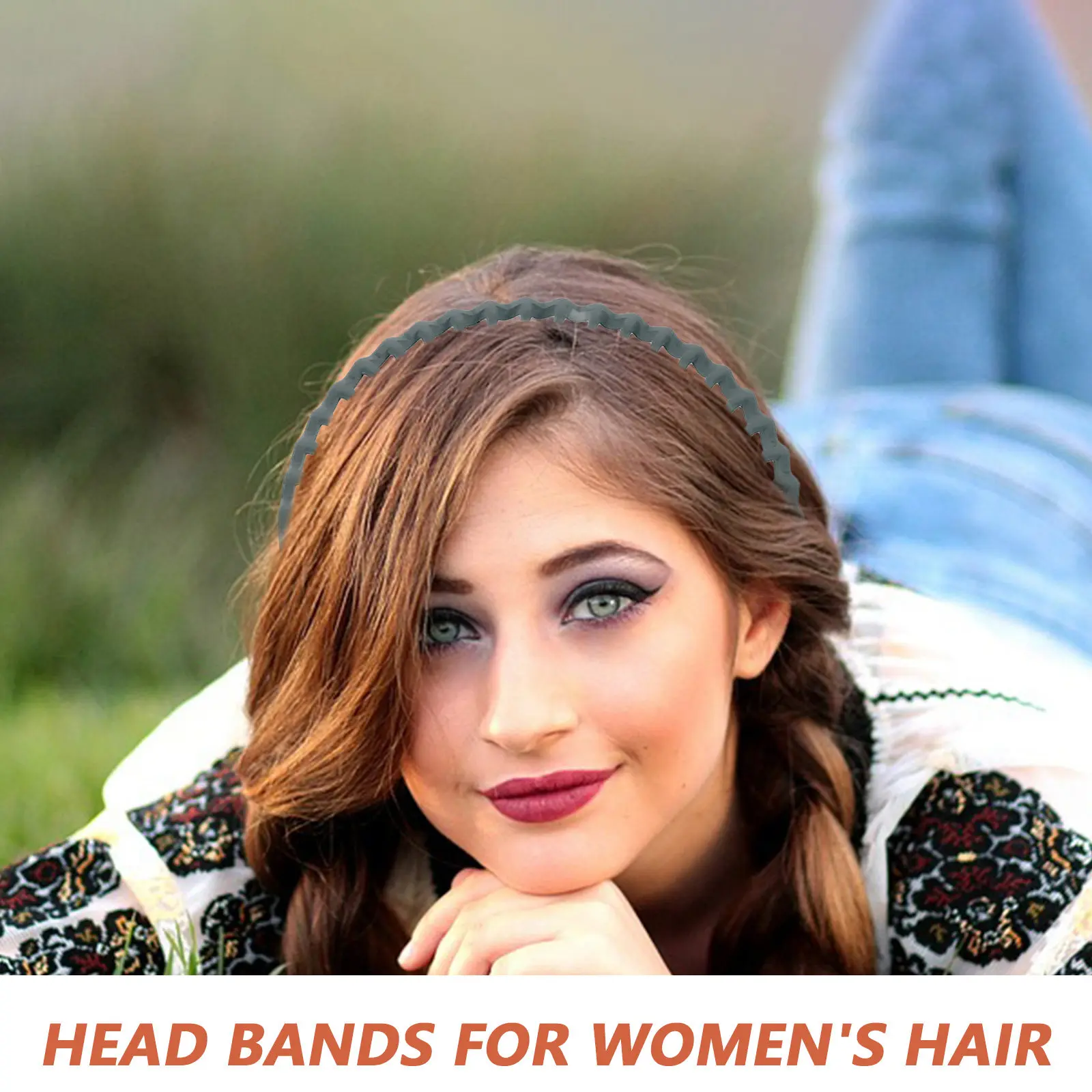 10pcs Women's Plastic Teeth Headbands – Stylish, Comfortable & Secure Hair Bands for All Hair Types, Wet or Dry