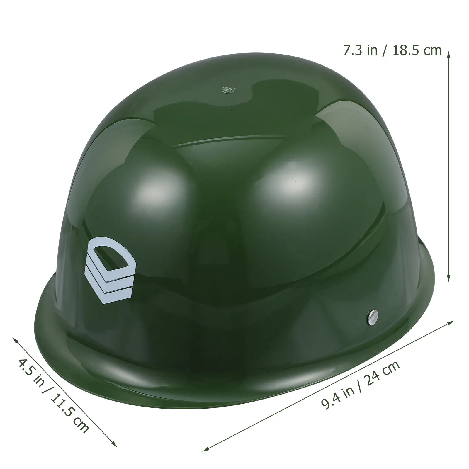 1 pezzo di cappello da soldato per giochi di ruolo per bambini, design mimetico in plastica per spettacoli teatrali cosplay, giochi di finzione, leggero e confortevole