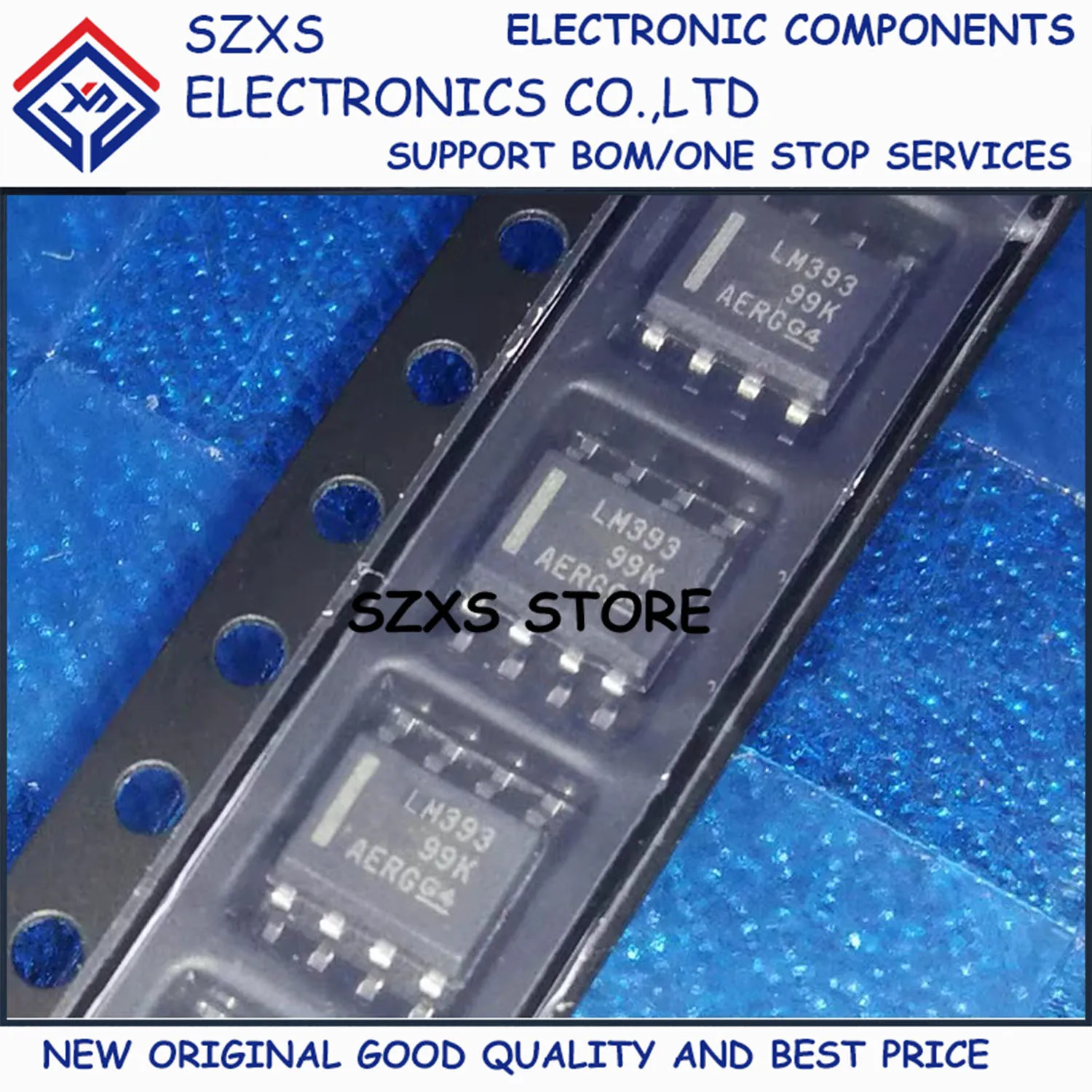 

New Original 50Pcs LM393DR LM393 SOP-8 Dual Voltage Comparator IC Chip In Stock Integrated Circuit Good Quality