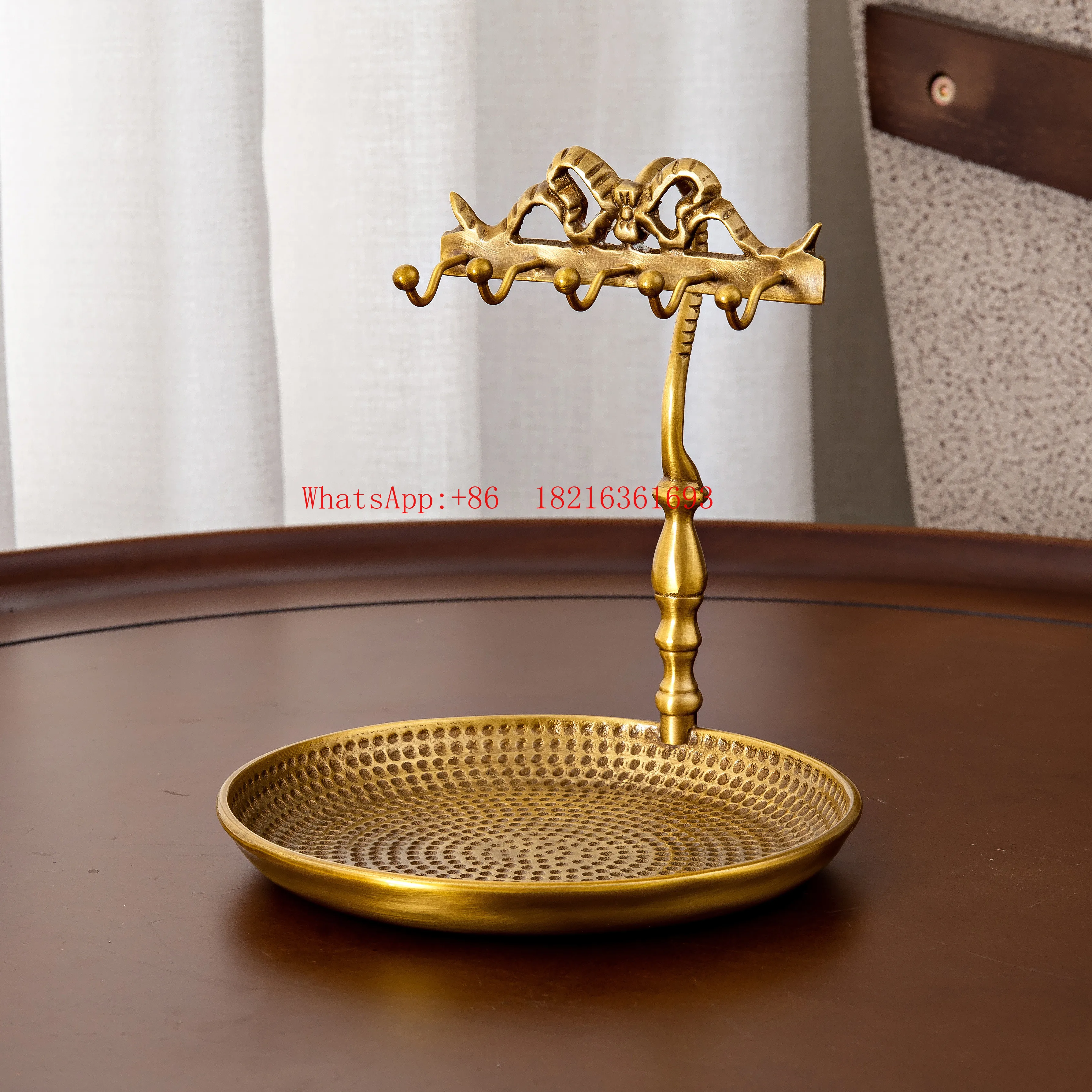 Limited Offer Entryway Key Storage Hanging Rack, Vintage Bedroom Dressing Table Jewelry Storage Rack For Living Room